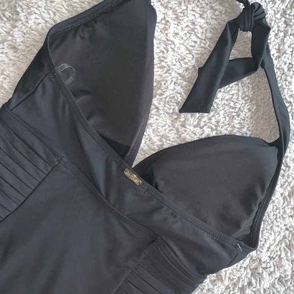 NWOT CALVIN KLEIN Side Pleated One piece swing sui - Picture 8 of 10